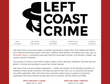 Tablet Screenshot of leftcoastcrime.org